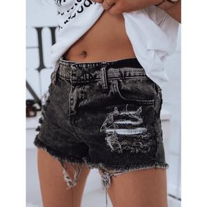 Women's denim shorts TENSY dark gray SY0212 vyobraziť