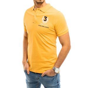Men's yellow polo shirt Dstreet PX0358 vyobraziť