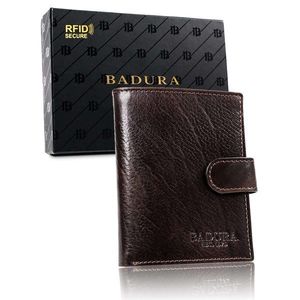 BADURA Brown men´s wallet with a clasp vyobraziť