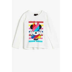 Koton Kids Ecru Girl Minnie By Cotton T-Shirt vyobraziť