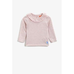Koton Baby Girl Pink Collar Detailed Long Sleeve T-Shirt vyobraziť