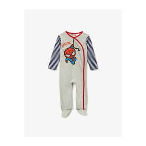 Koton Baby Boy Gray Spiderman Printed Jumpsuit vyobraziť