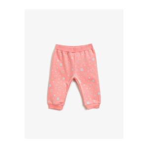 Koton Baby Girl Pink Star Patterned Sweatpants vyobraziť