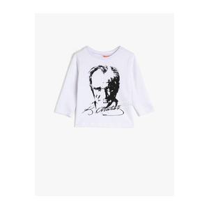 Koton Baby Boy Cotton Long Sleeve Ataturk Printed T-Shirt vyobraziť
