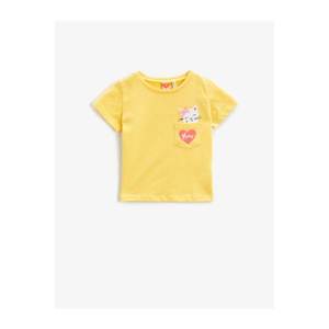 Koton Baby Girl Yellow Girl Yellow Printed T-Shirt vyobraziť