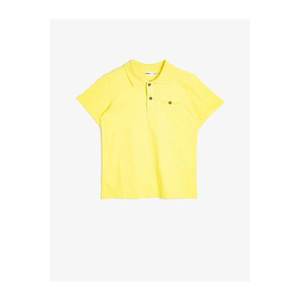 Koton Boy's Yellow Polo Neck T-Shirt vyobraziť