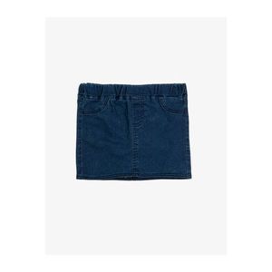 Koton Girl Blue Cotton Pocket Jean Skirt vyobraziť