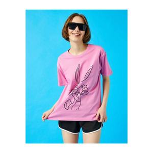 Koton Women's Pink Bugs Bunny T-Shirt vyobraziť