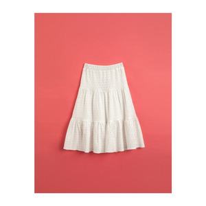 Koton Girl Ecru Guipure Lace Skirt vyobraziť