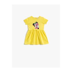 Koton Baby Girl Yellow Minnie Mouse Dress Licensed Cotton vyobraziť