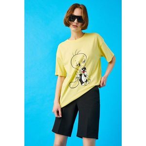 Koton Women's Yellow T-Shirt vyobraziť