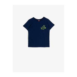 Koton Baby Boy Navy Blue Printed T-Shirt vyobraziť