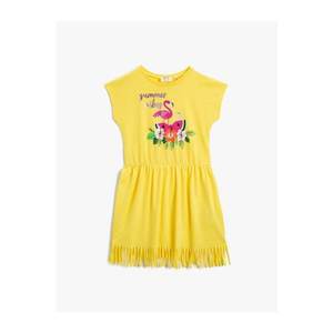 Koton Girl Yellow Printed Dress Cotton vyobraziť