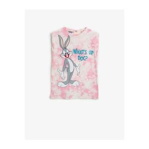 Koton Girl Pink Bugs Bunny Dress Licensed vyobraziť
