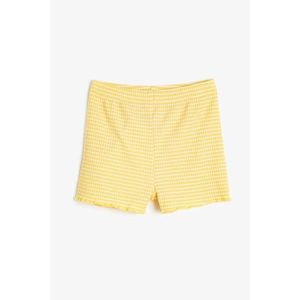 Koton Yellow Striped Baby Girl Shorts & Bermuda vyobraziť