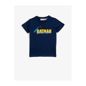 Koton Boys Navy Blue Batman T-Shirt Licensed Cotton vyobraziť