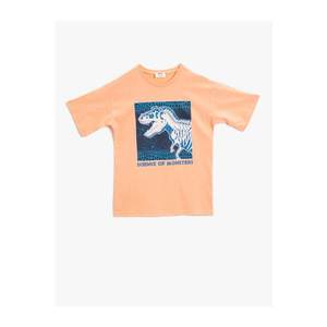 Koton Boys' Glowing In The Dark Printed T-Shirt Crew Neck Short Sleeve Cotton vyobraziť