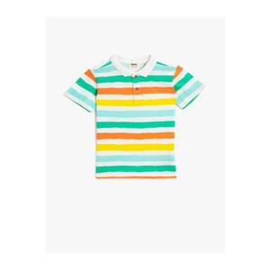 Koton Boys Polo Neck T-Shirt Short Sleeve Cotton Striped vyobraziť