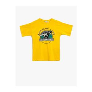 Koton Boy's Yellow Printed T-shirt vyobraziť