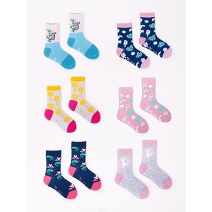 Yoclub Woman's Cotton Socks Patterns Colors 6-Pack SK-06/6PAK/GIR/001 vyobraziť
