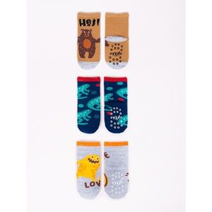 Yoclub Man's Cotton Socks Anti Slip Abs Patterns Colors 3-Pack SK-06C/3PAK/BOY/001 vyobraziť