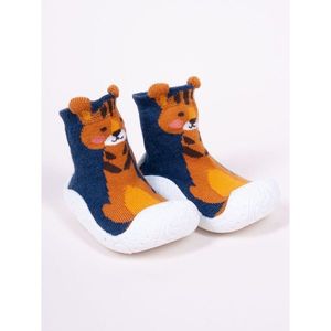 Yoclub Man's Baby Anti-Skid Socks With Rubber Sole OB-129/BOY/001 Navy Blue vyobraziť