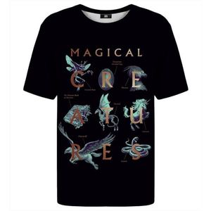 Mr. GUGU & Miss GO Unisex's Magical Creatures T-Shirt TSH HP033 vyobraziť