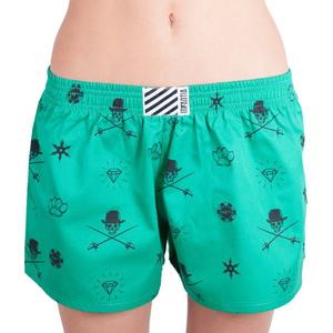 Women's shorts Infantia green with print DTKG7 vyobraziť