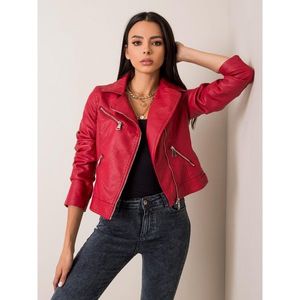 Red ecological leather jacket vyobraziť