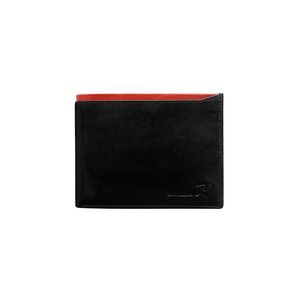 Leather wallet for a man with a red insert vyobraziť