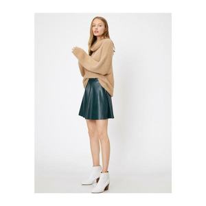 Koton Women's Green Normal Waist Mini Skirt vyobraziť
