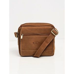 Brown leather men´s handbag vyobraziť