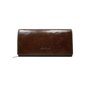Brown leather women´s long wallet vyobraziť