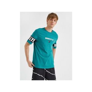 Koton Men's Adult Turquoise T-Shirt vyobraziť