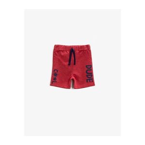 Koton Boy Red Printed Waistband Shorts vyobraziť