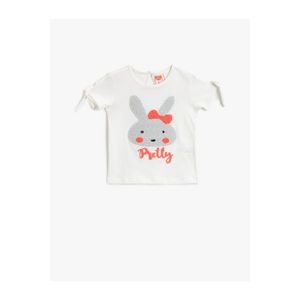 Koton Baby Girl WHITE Printed T-Shirt Cotton vyobraziť