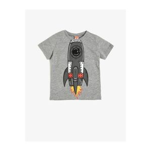 Koton Baby Boy Gray Printed T-Shirt vyobraziť