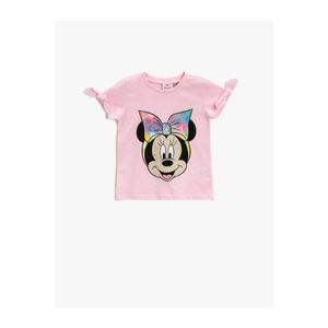 Koton Baby Girl PINK Minnie Mouse T-Shirt Licensed Cotton vyobraziť