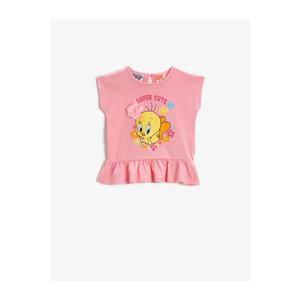 Koton Baby Girl Tweety T-Shirt Ruffled Cotton vyobraziť