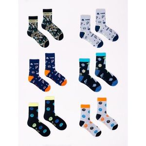 Yoclub Man's Cotton Socks Patterns Colors 6-Pack SK-06/6PAK/BOY/001 vyobraziť