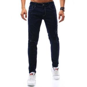 Pánske jeansové nohavice tmavo modré vyobraziť