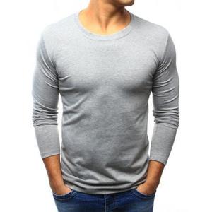 Pánske šedé tričko s dlhým rukávom vyobraziť