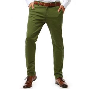 Pánske nohavice STYLE chinos zelené vyobraziť
