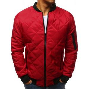 Pánska STYLE bunda prešívaná bomber jacket červená vyobraziť