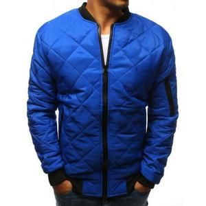 Pánska STYLE bunda prešívaná bomber jacket modrá vyobraziť