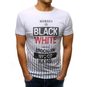 Pánske ELEGANT tričko s potlačou bielej vyobraziť