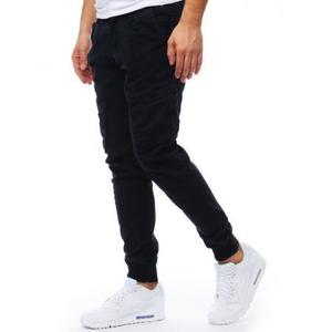 Pánske nohavice STYLE Jogger jeansy tmavo modré vyobraziť
