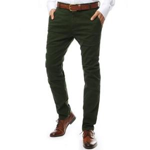 Pánske nohavice chinos zelené vyobraziť