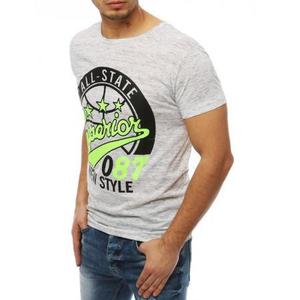 Pánske tričko T-shirt s potlačou bielej RX3953 vyobraziť