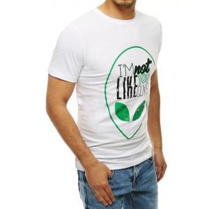 Pánske tričko T-shirt s potlačou bielej RX4154 vyobraziť
